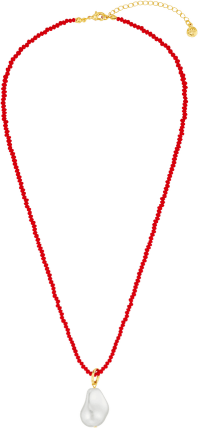 Jewellery Faceted Bead & Jumbo Pearl Necklace