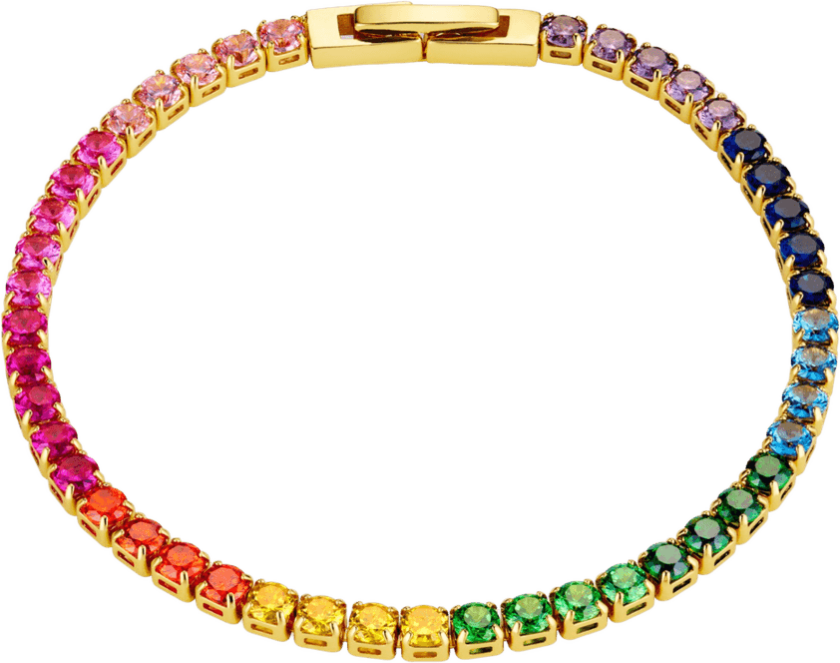 Jewellery Rainbow Tennis Bracelet