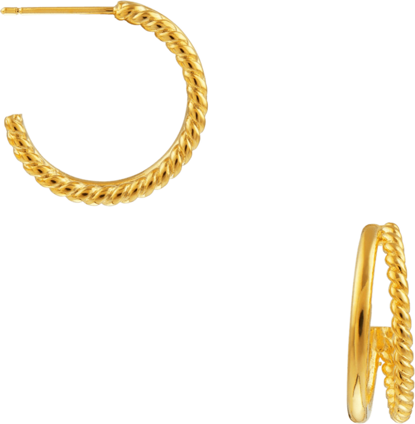 Jewellery Double Illusion Mid Size Earrings