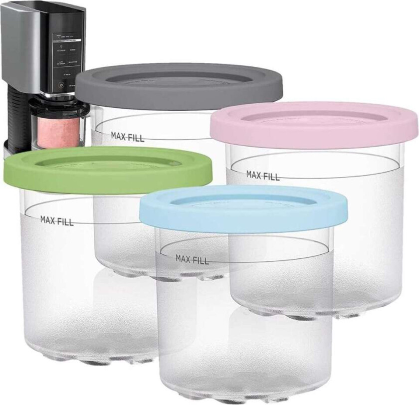 4-Pack Ninja Ice Cream Changers - Iskrembeholdere Creami-kompatible