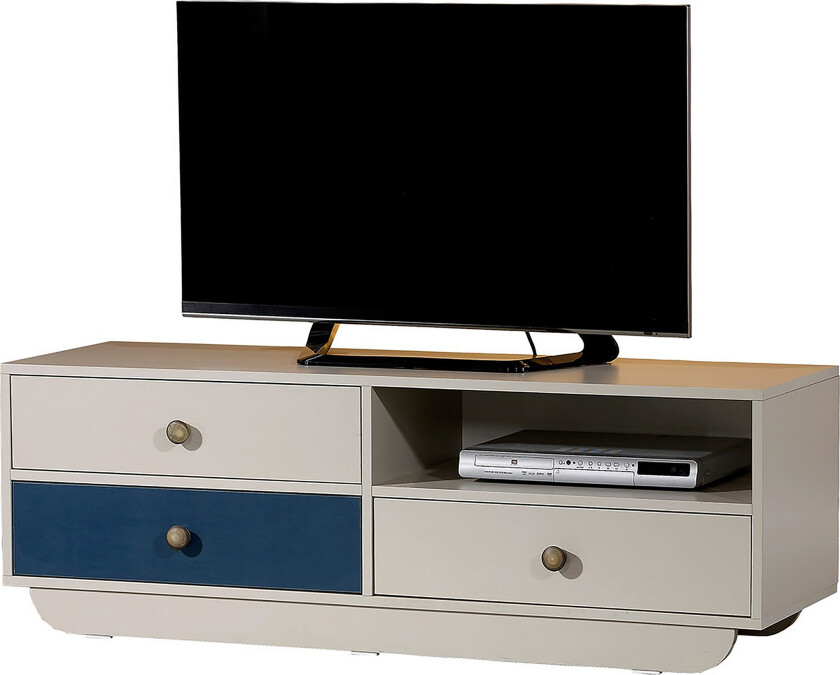 Cazablanca TV-benk 140 cm - Hvit/Blå