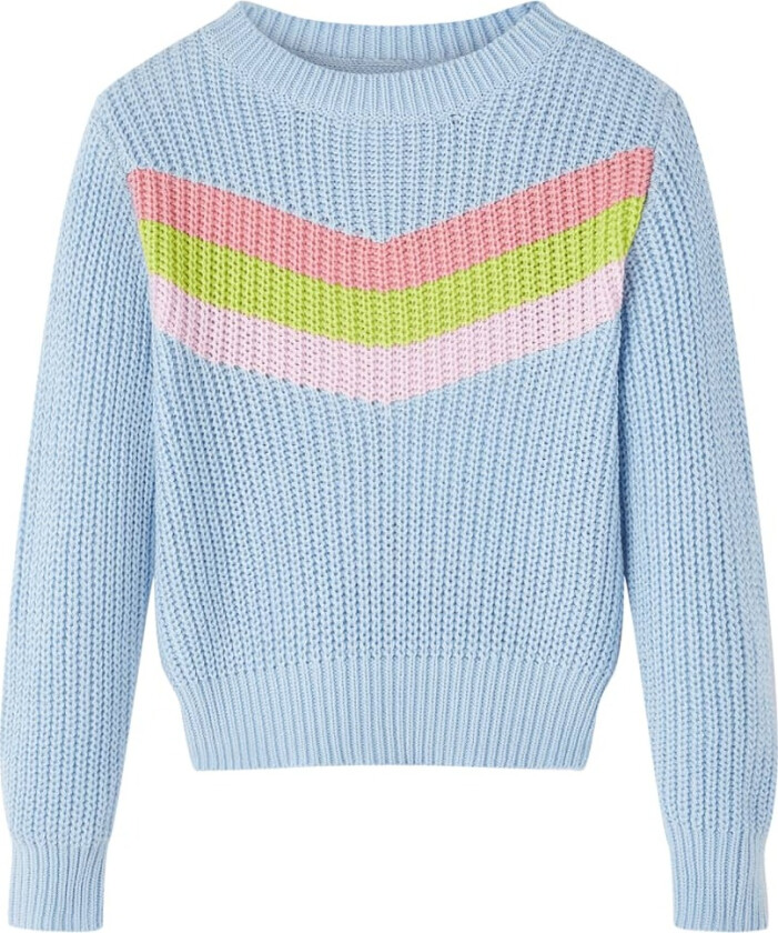 Barnegenser strikket blå 116