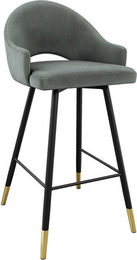 Glenarm Barstol - Grå/Svart