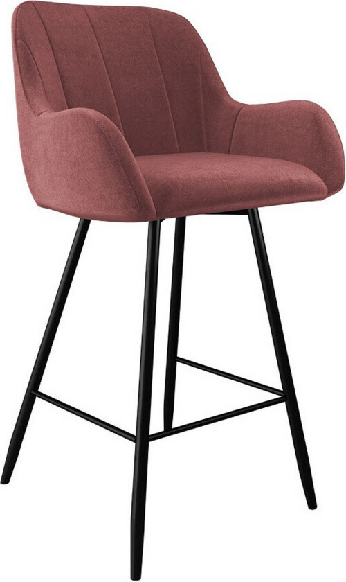 Bilde av Glenarm Barstol - Rosa/Svart