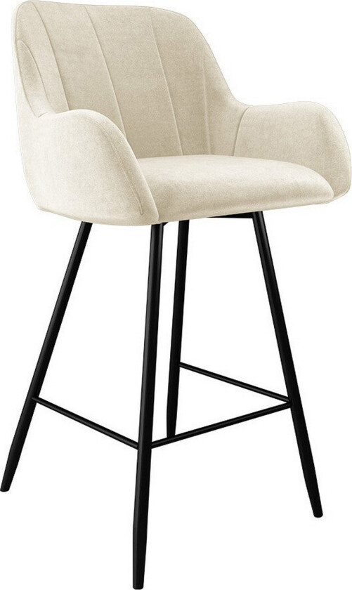 Glenarm Barstol - Hvit/Svart