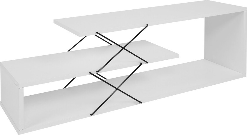 Riyana Tv-benk 120 cm - Hvit