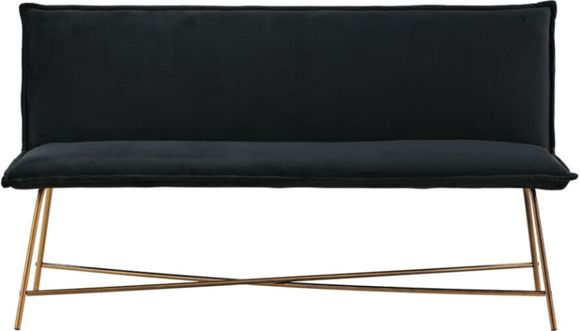 Pippi sofa 3 seter velour svart.