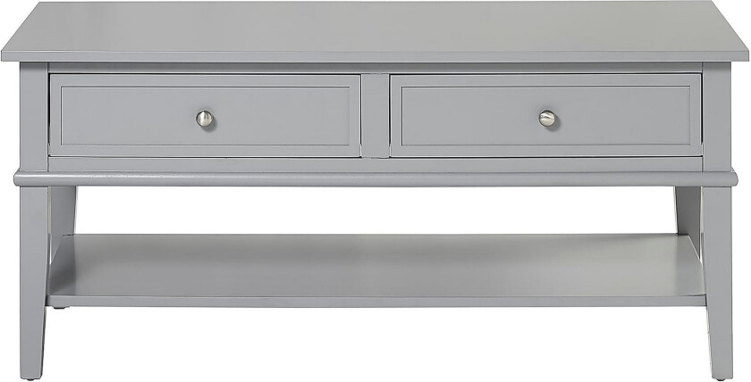 Franklin Sofabord 105 cm med Oppbevaringshylle + 2 Skuffer G - Dorel Home