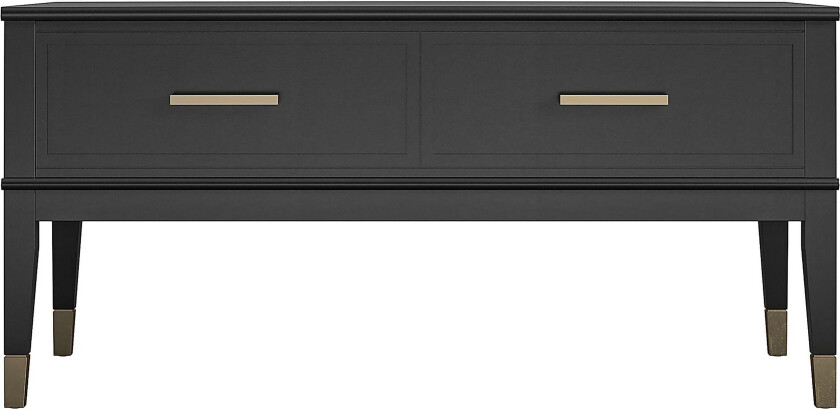 Westerleigh Sofabord 106 cm Hev- og Senkbart med Skuff Svart - CosmoLiving