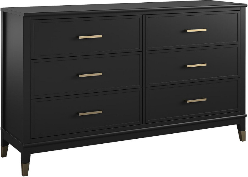 Westerleigh Kommode 144x41 cm Svart/Gull - CosmoLiving