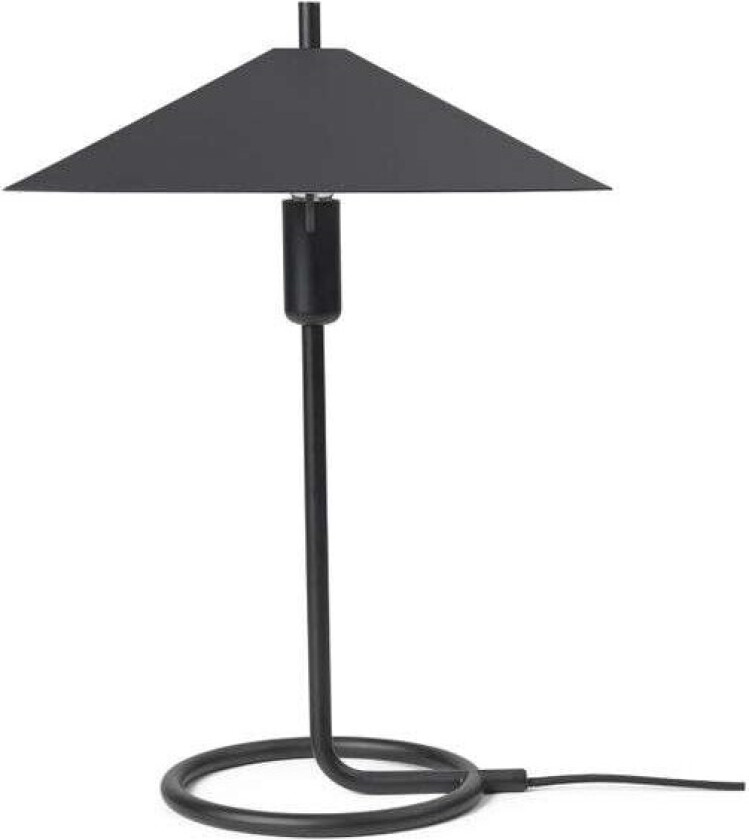 Filo square bordlampe Black-black