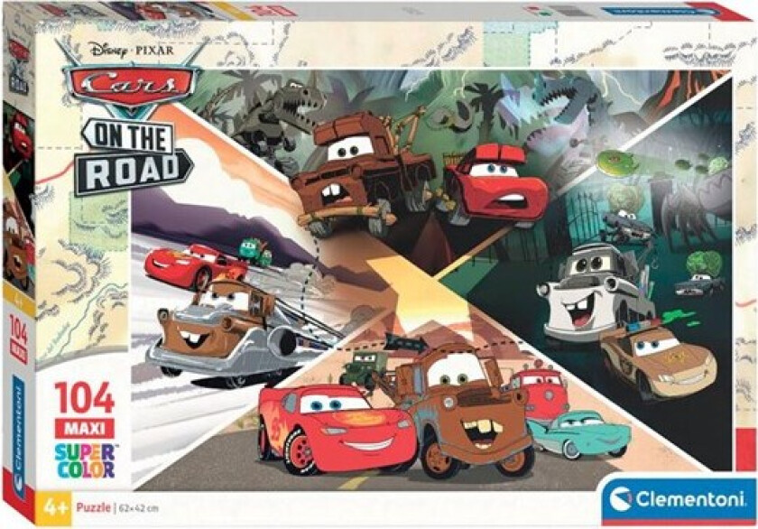 Jigsaw Puzzle Super Color Maxi Disney Cars 104pcs. Gulv