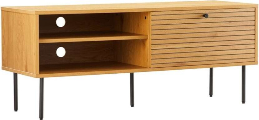 TV-bord LINE 120x40xH50cm, melamin med eikebark
