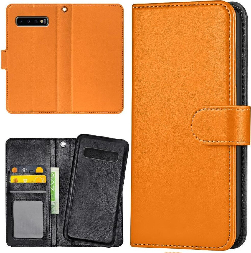 Samsung Galaxy S10e - Lommebok Deksel Oransje