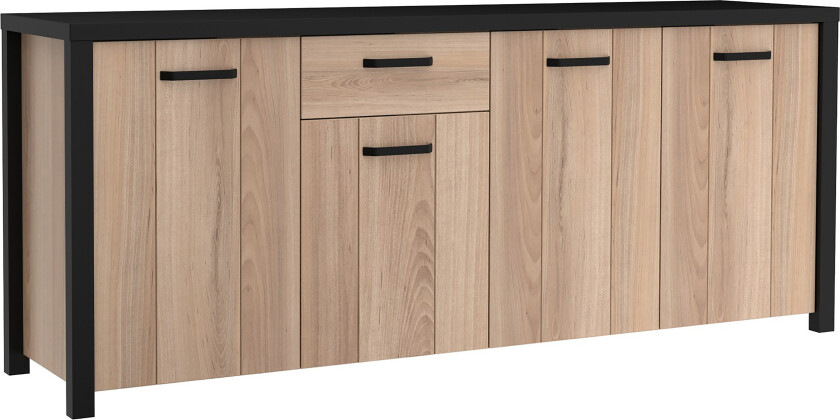 Konitsa Sideboard 52x210 cm - Brun/Svart