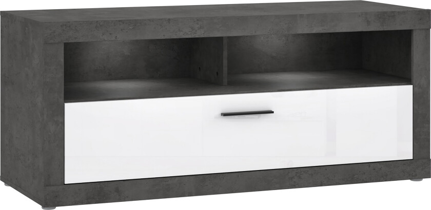 Kranea Tv-benk 138 cm - Grå/Hvit