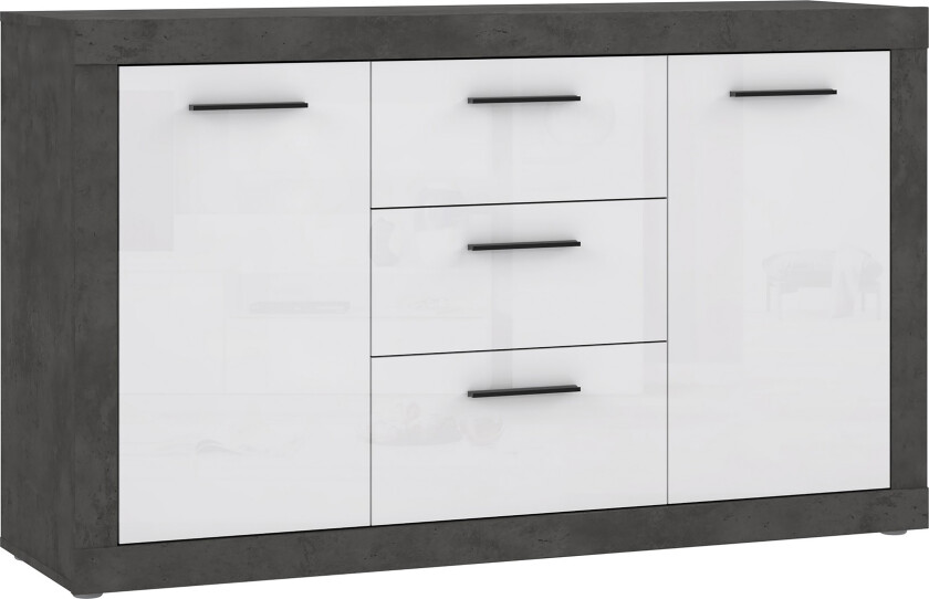 Kranea Sideboard 41x143 cm - Grå/Hvit