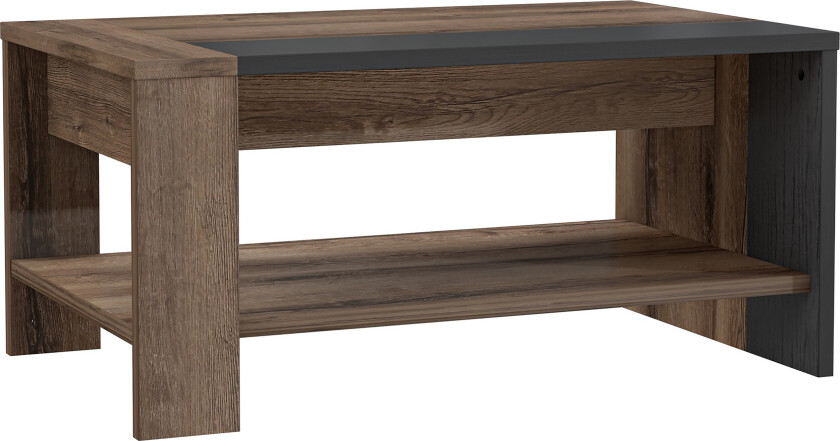 Elhovo Sofabord 90 cm - Brun/Svart