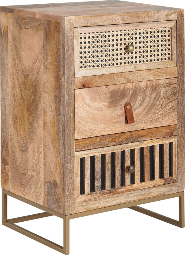 Seddik Nattbord 30 cm Rektangulær - Brun