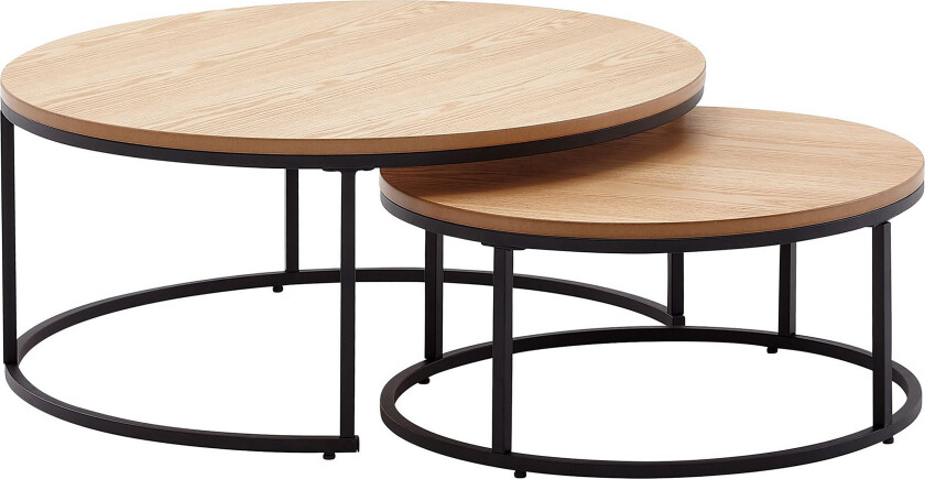 Wilhem Settbord 80 cm Rund - Natur