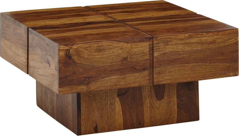 Wilhem Sofabord 58 cm Firekantet - Natur