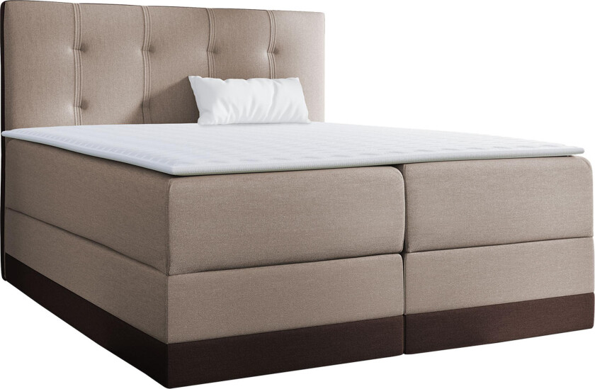 Knarrevik kontinentalseng 160x200 - Brun