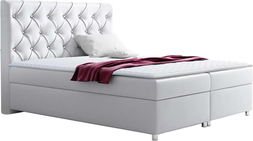 Undredal Kontinentalseng 180x200 - Hvit