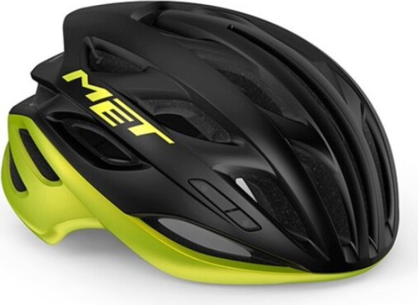 Met Estro MIPS Sykkelhjelm - Sort/Gul Metal