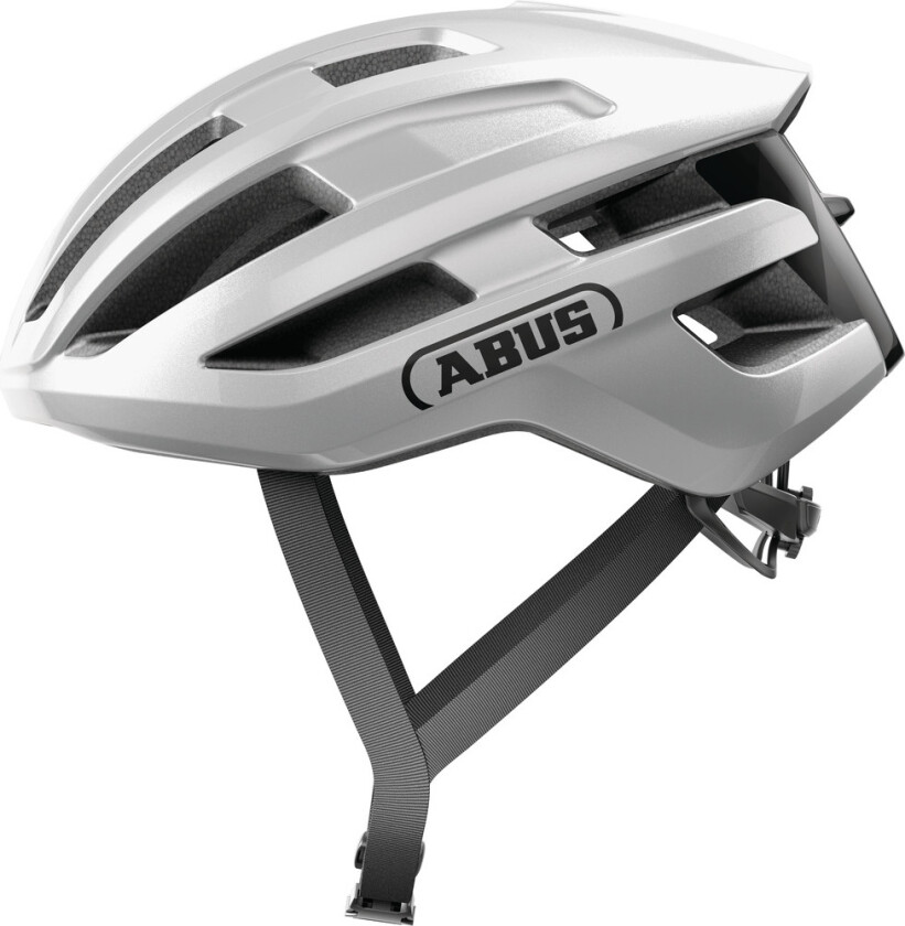 Abus Powerdome sykkelhjelm, Gleam Silver