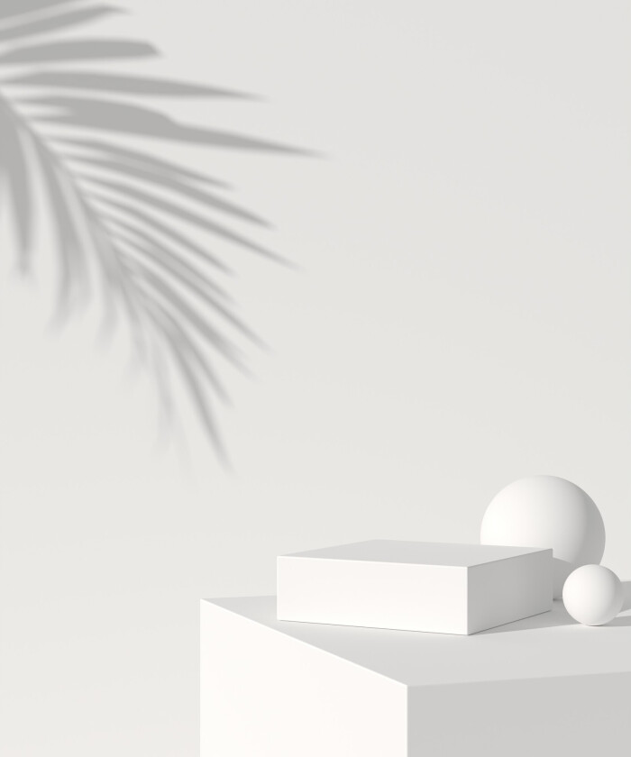 Poster White box 21x30 cm - Beige