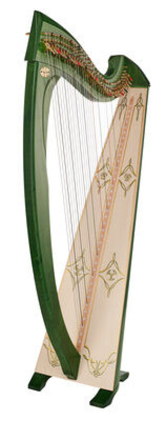 Una Deluxe Lever Harp Green