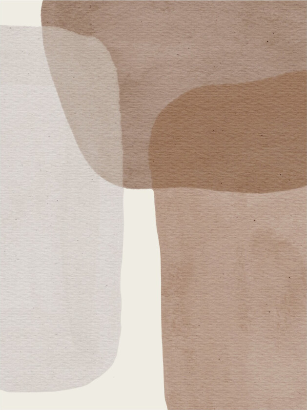 Poster Squares 21x30 cm - Beige