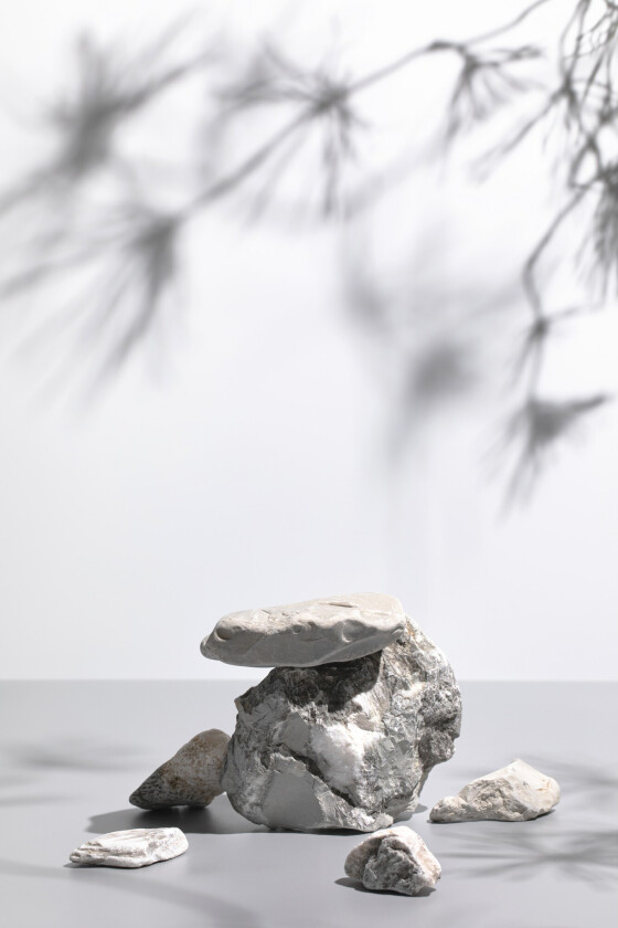 Poster Sandstones 21x30 cm - Hvit