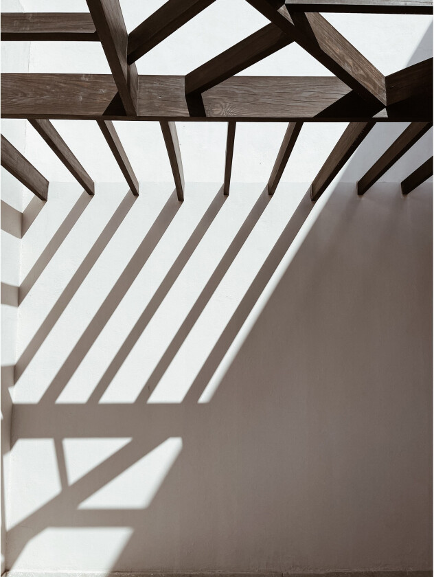 Poster Roof 50x70 cm - Hvit