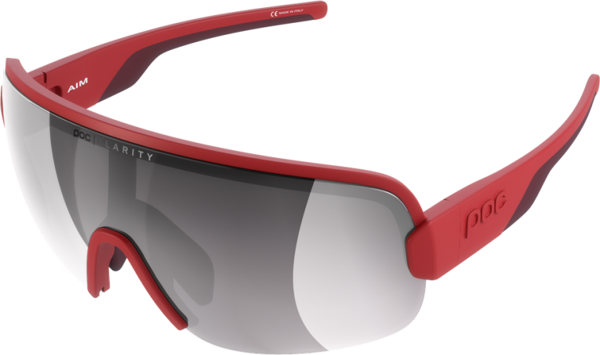 Aim Sykkelbriller Prismane Red Clarity Road Silver Mirror
