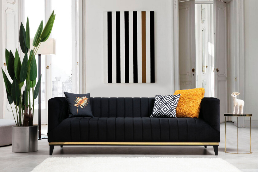 Esquimalt Sofa 3-seters - Svart