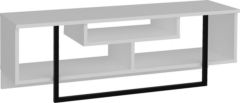 Sholly TV-Benk 119 cm - Hvit|Svart