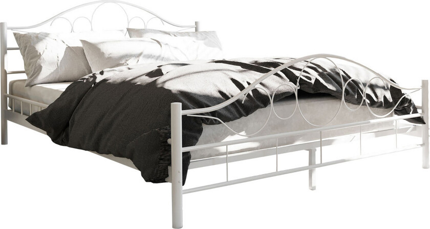 Sengeramme NOREMI 160x200 - Hvit