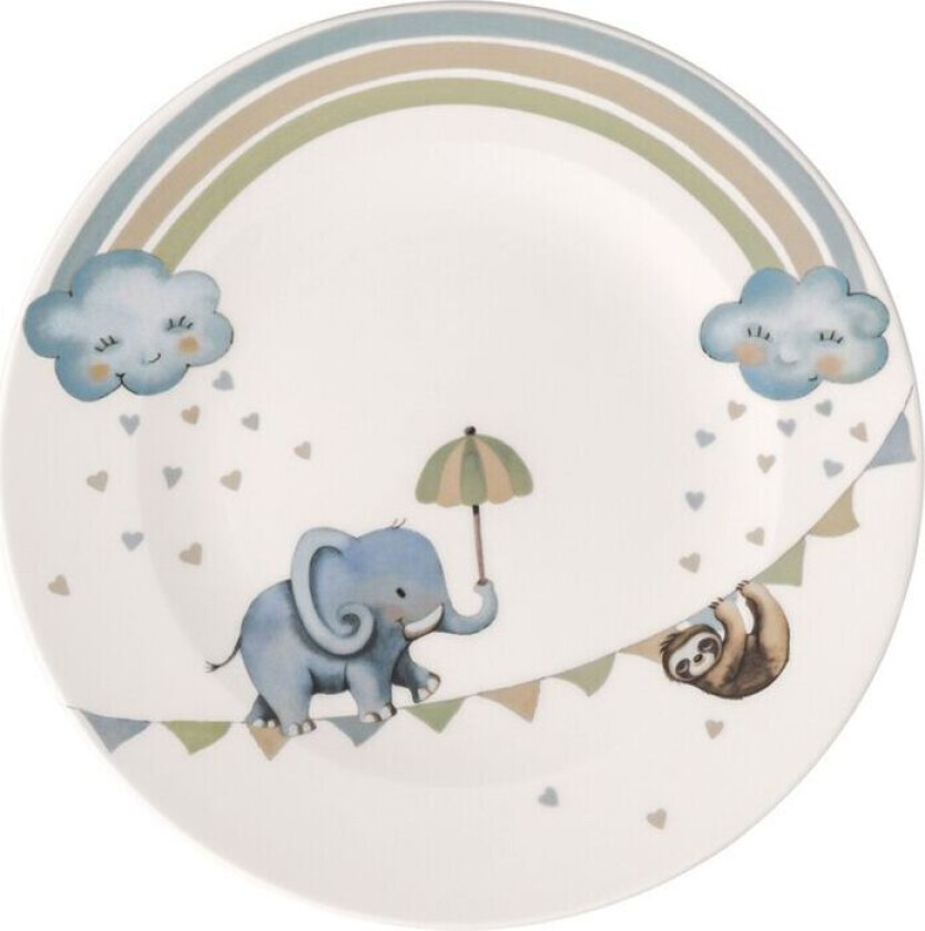 Walk like an Elephant barnetallerken Ø21,5 cm Multi