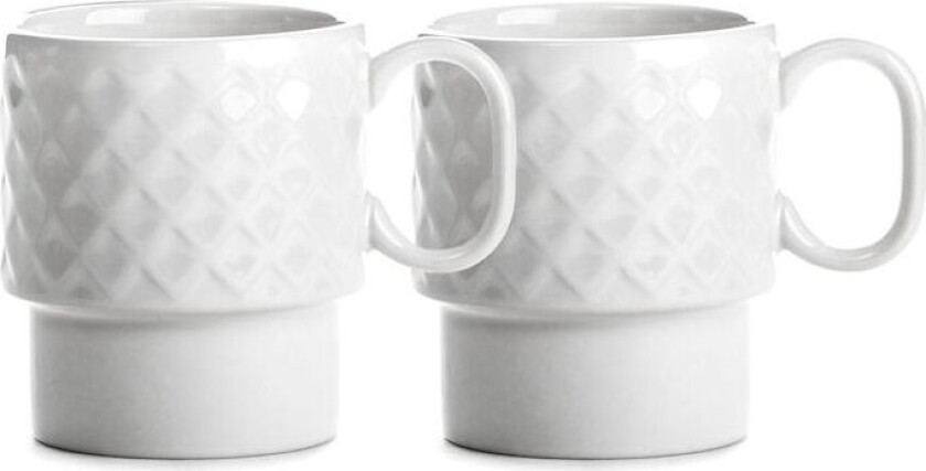 Coffee & More kaffekopp 2-pk Hvit