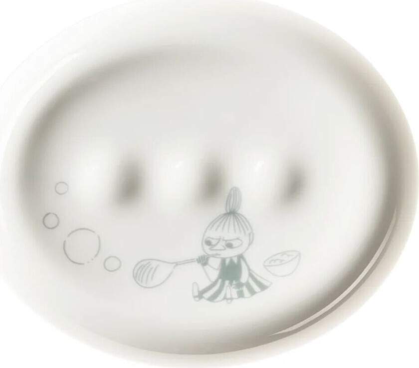 Mummi såpekopp Badestund grønn-hvit