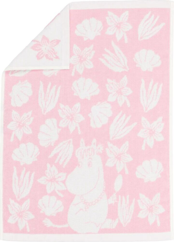 Mummi håndkle 50 x 70 cm Skjell rosa-hvit