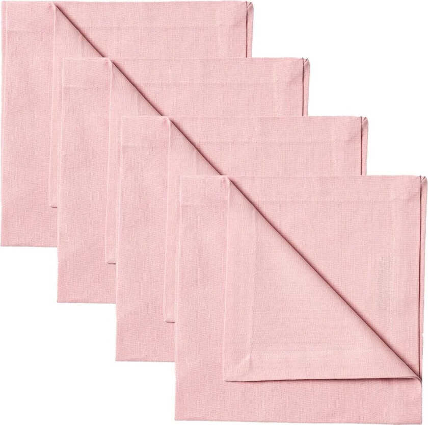 Linum Robert serviett 4 stk Pudderrosa