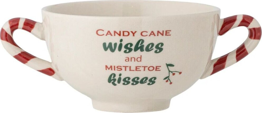 Treats skål Ø11,5 cm Candy cane wishes