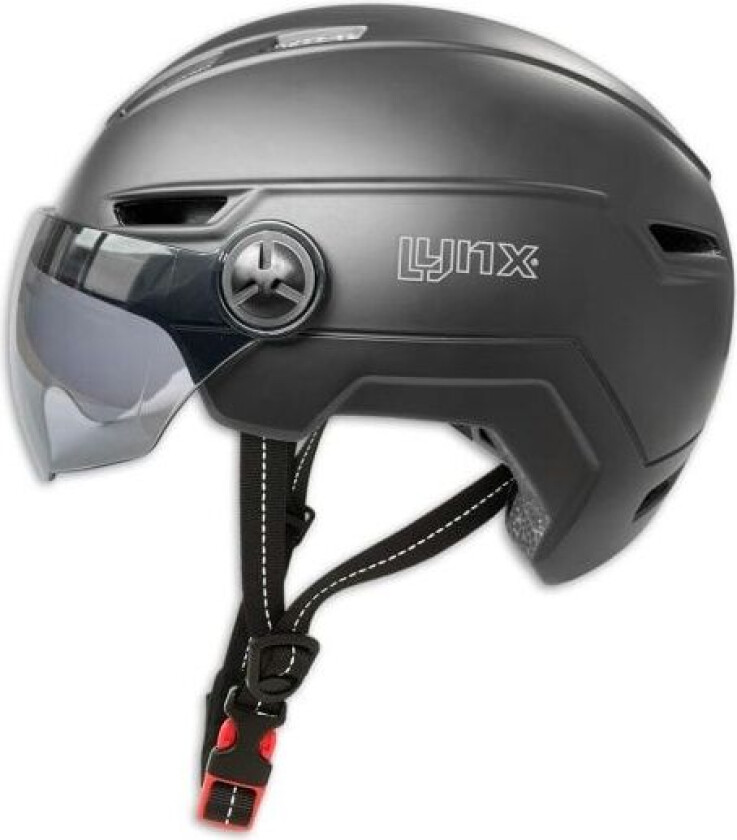 Visor Pro Scooter og sykkelhjelm med visir NTA8776 Svart størrelse 58-61 cm (L/XL)