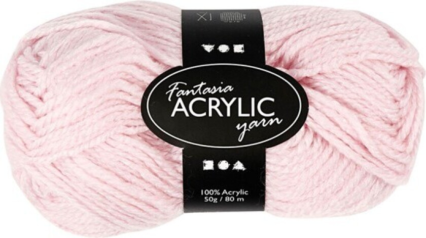 Acrylic yarn Light red 50gr 80m