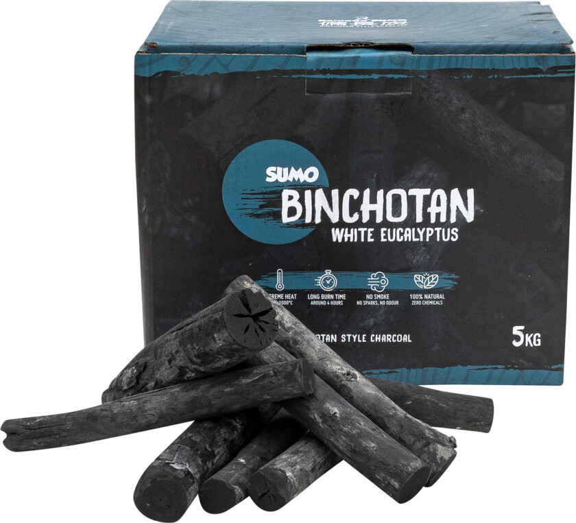 Binchotan Hvit eukalyptuskull 5 kg