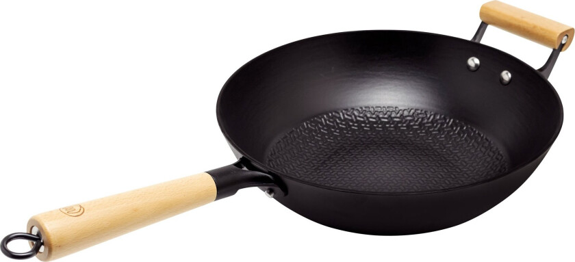 Wok lettvekts støpejern 30 cm