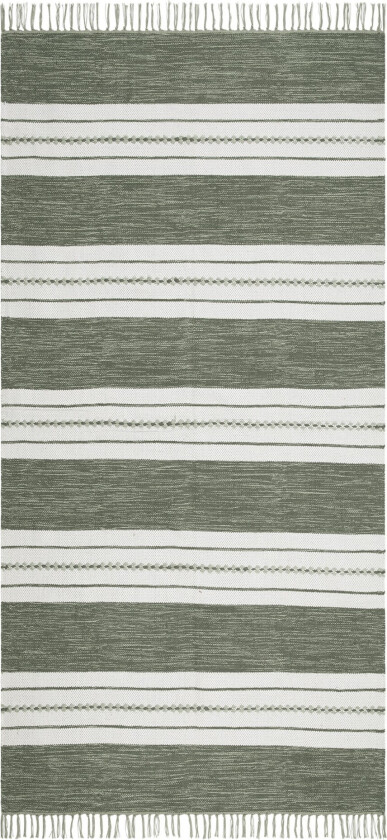 Guddi Bomullsteppe 75x150 cm Oval - Grønn