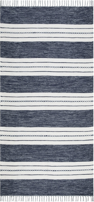 Guddi Bomullsteppe 75x220 cm Oval - Blå